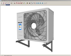 格力空调外机的sketchup模型