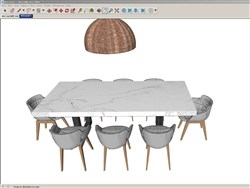 餐桌椅的sketchup模型