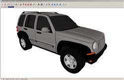 JEEP汽车越野车的sketchup模型