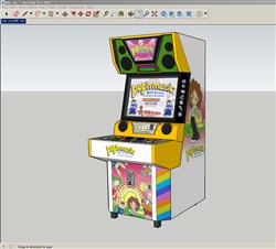 电子游戏机街机的sketchup模型