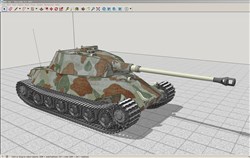 履带坦克的sketchup模型