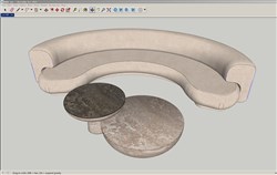 弧形沙发的sketchup模型