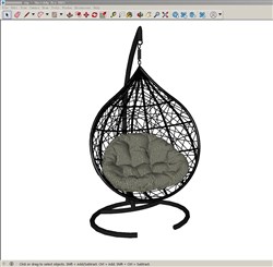 吊篮椅吊椅的sketchup模型
