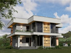 两层住宅别墅的sketchup模型