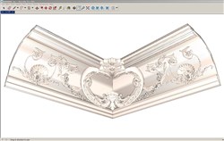 转角石膏边雕花的sketchup模型