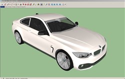 宝马汽车2的sketchup模型