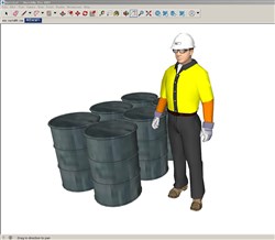 搬运工人人物的sketchup模型