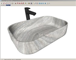 台上盆洗涑盆的sketchup模型