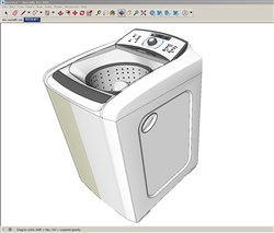 洗衣机的sketchup模型