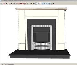 壁炉的sketchup模型