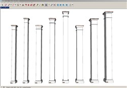 构建物柱子的sketchup模型
