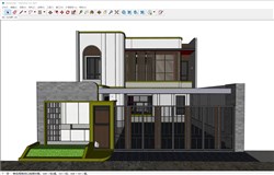 私人住宅房屋的sketchup模型