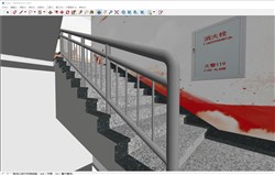 党建楼梯的sketchup模型