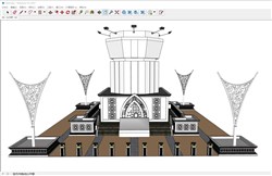 伊斯兰陵墓的sketchup模型
