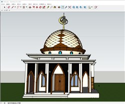 伊斯兰住宅建筑的sketchup模型
