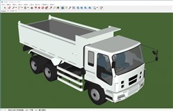 翻斗车工程车的sketchup模型