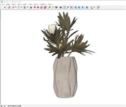 装饰花瓶摆件的sketchup模型