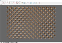 瓦片装饰墙的sketchup模型
