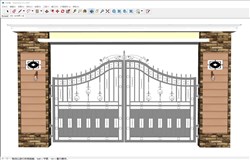 铁艺大门的sketchup模型