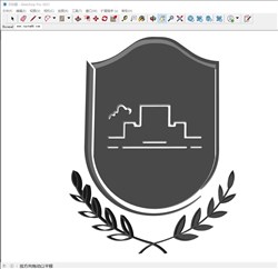 麦穗徽章盾牌装饰的sketchup模型