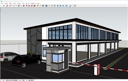 停车场的sketchup模型