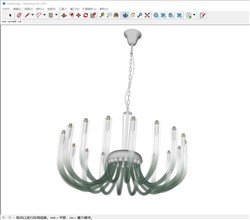 铁链吊灯的sketchup模型