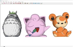 卡通形象玩具手办的sketchup模型