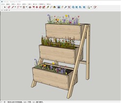 植物架花架的sketchup模型
