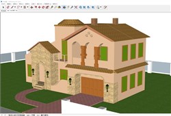 欧洲古典住宅的sketchup模型