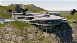 度假居所的sketchup模型