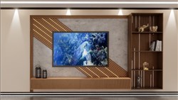 泰式电视柜电视墙的sketchup模型