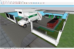 垃圾站的sketchup模型