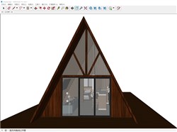 三角屋民宿的sketchup模型