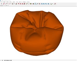 豆袋椅的sketchup模型