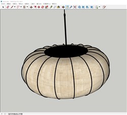圆形吊灯的sketchup模型