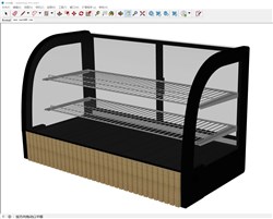 蛋糕展柜的sketchup模型