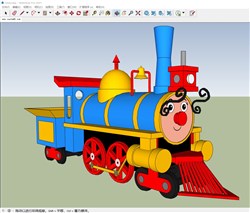 卡通小火车的sketchup模型