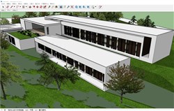 山地休闲度假会所的sketchup模型