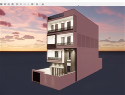 私人独栋住宅的sketchup模型