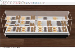 蛋糕柜展示柜的sketchup模型