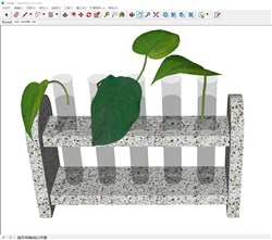 植物培植试管的sketchup模型