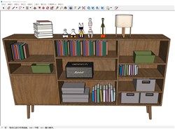 边柜书柜的sketchup模型