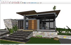 私人大别墅的sketchup模型