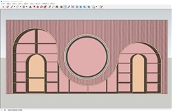 儿童大型书柜的sketchup模型