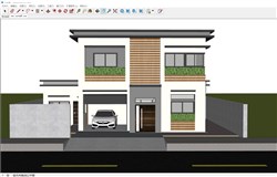两层住宅别墅的sketchup模型