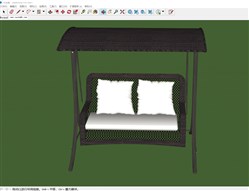 秋千椅的sketchup模型