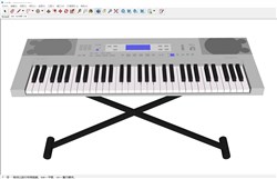 卡西欧电子琴的sketchup模型