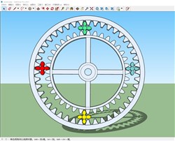 行星装置的sketchup模型