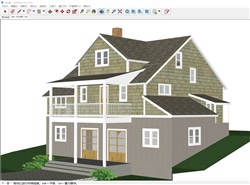 美式房屋住宅的sketchup模型