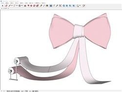 蝴蝶结的sketchup模型